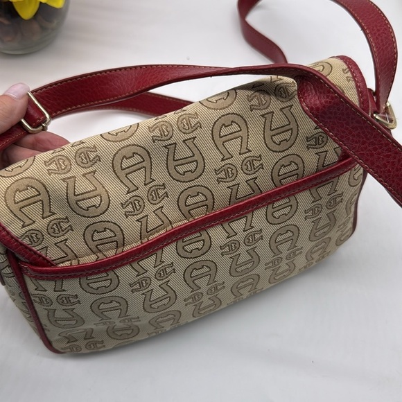 Etienne Angier Red Tan Shoulder Bag MCB7249K - Picture 6 of 12